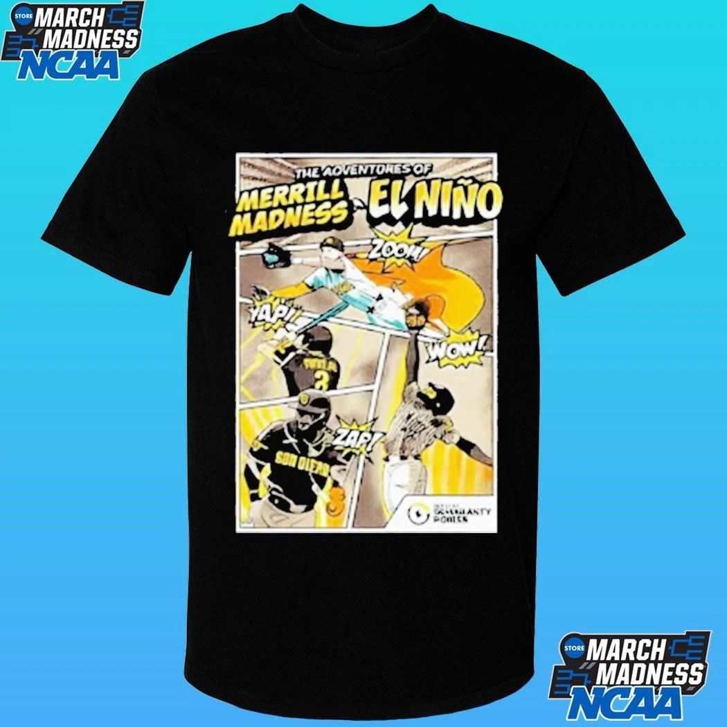 2026 Sd Padres Superhero Merrill Madness El Nino Shirt
