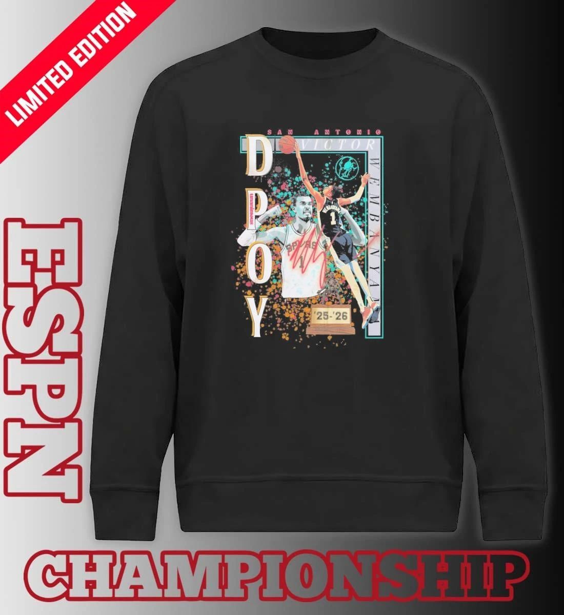 Victor Wembanyama Spurs 2026 DPOY T-Shirt