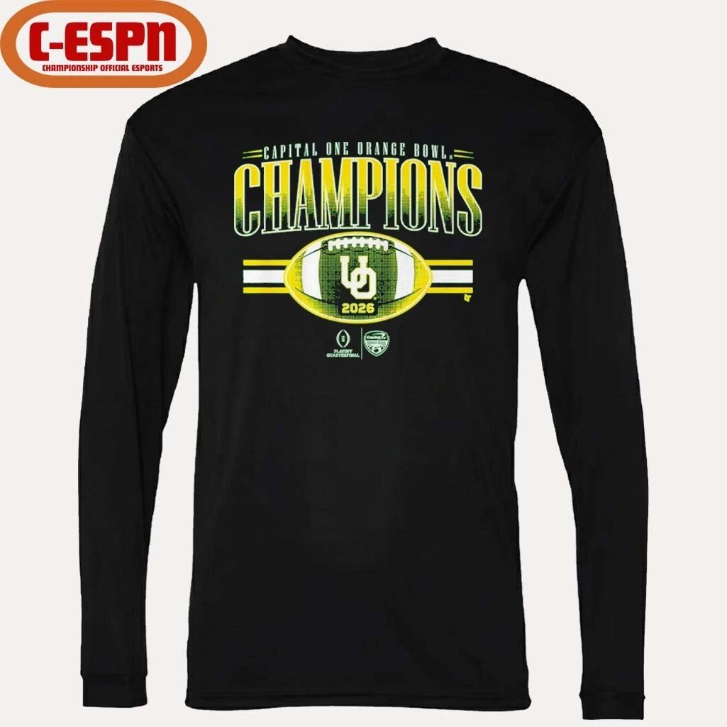 Oregon Football CFP Orange Bowl Champions Shirt