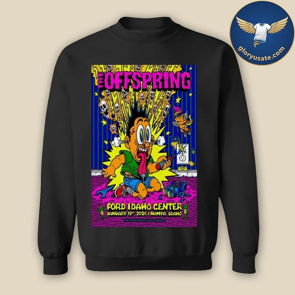 The Offspring Nampa, ID January 19 2026 Tour Poster Shirt