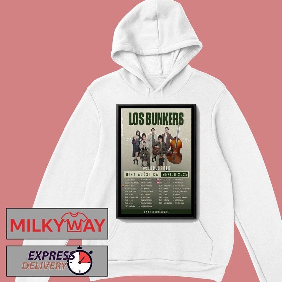 Los Bunkers Gira Acustica Mexico 2025 Poster shirt
