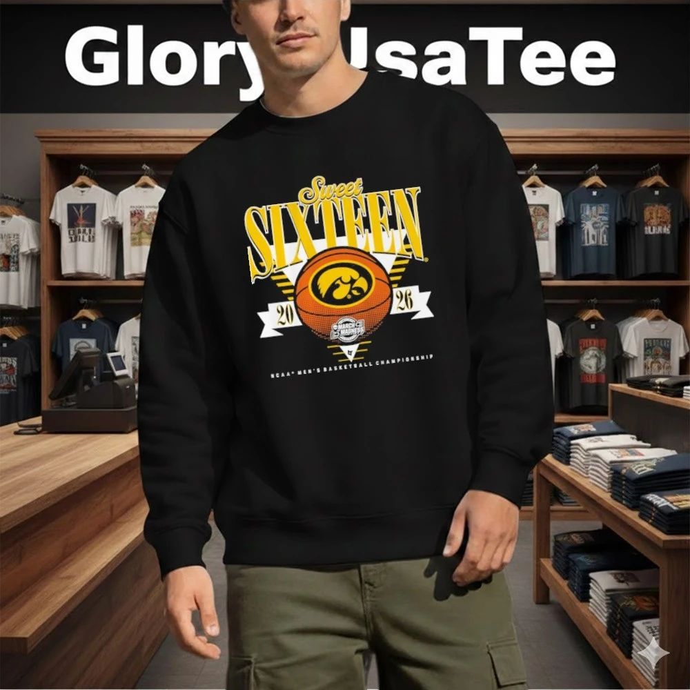 Iowa Hawkeyes 2026 Sweet Sixteen Men’s Basketball Championship Shirt