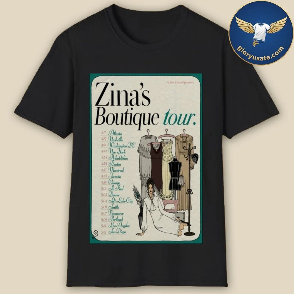 Zina Delphia Boutique Tour 2026 Poster Shirt