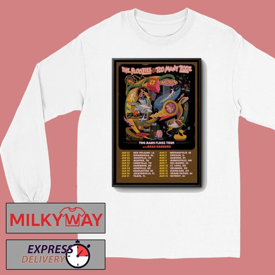 The Floozies Tour Too Many Flooz 2026 Poster shirt