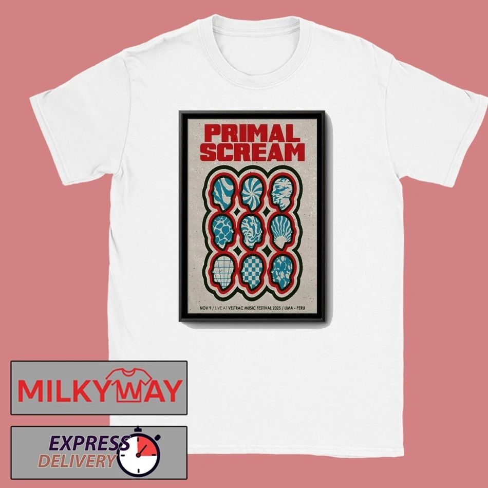 Primal Scream Lima Peru Show Poster shirt