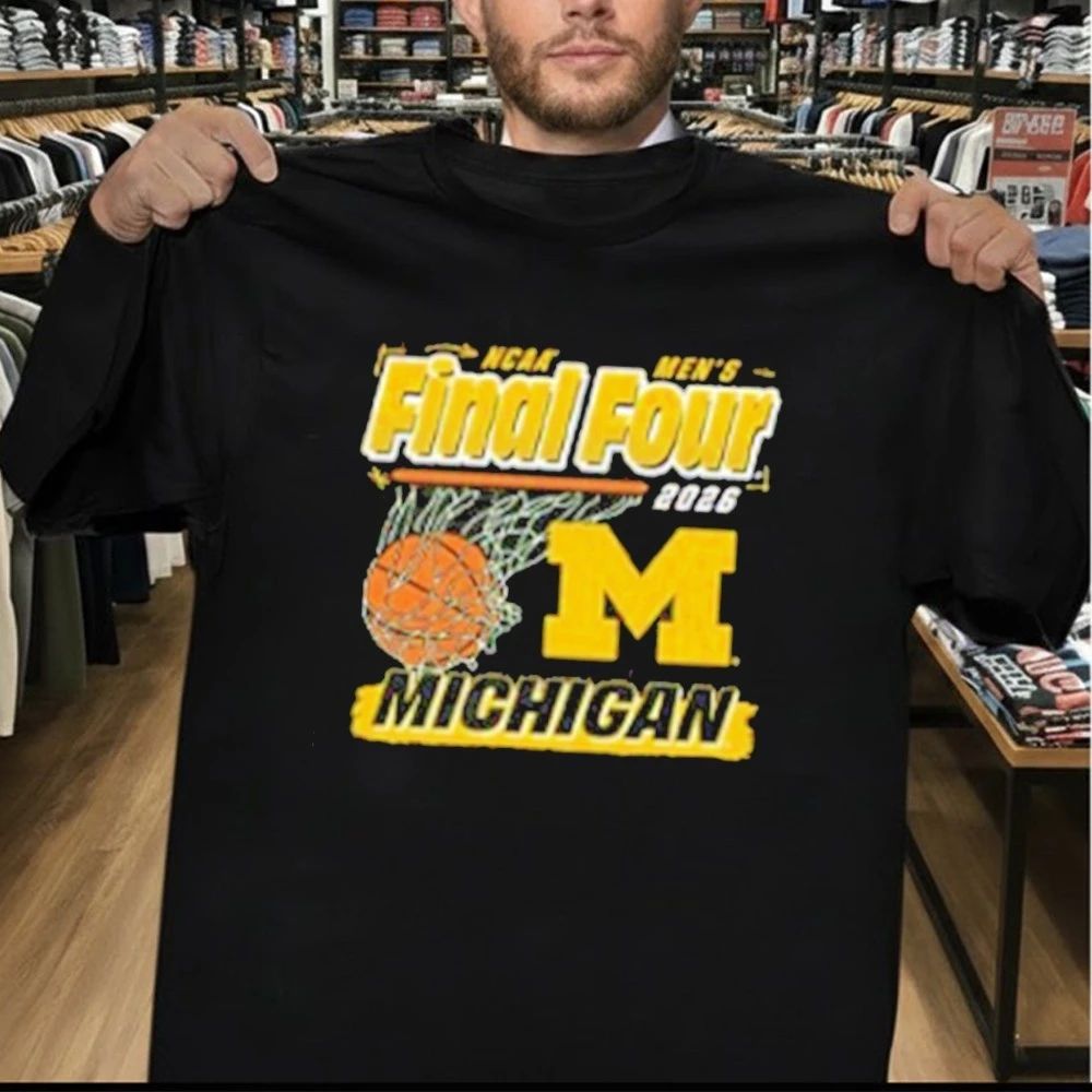 Michigan Wolverines 2026 Basketball Final Four Ball Shirt