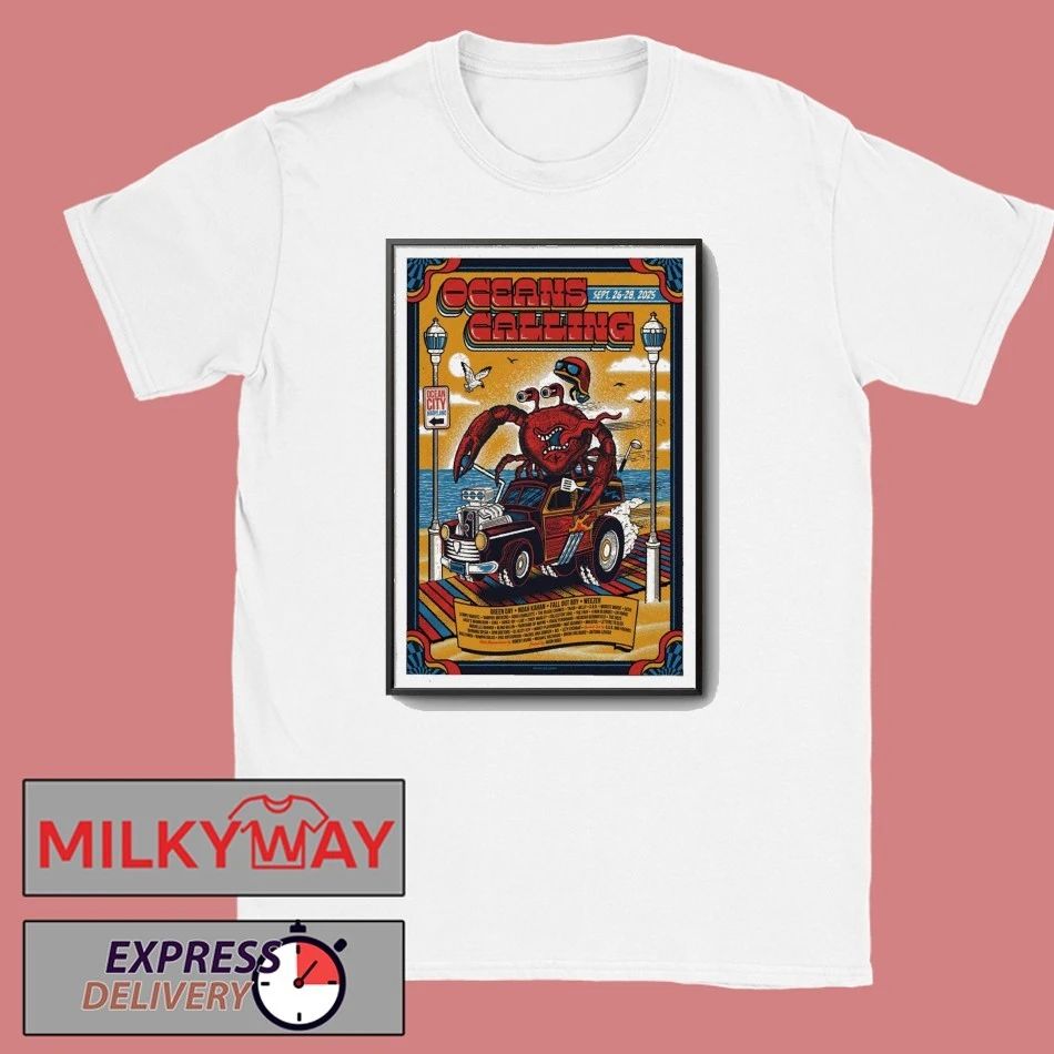 26-28 Sep 2025 Oceans Calling Festival Lineup Poster shirt