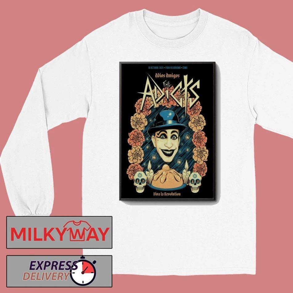 The Adicts Carpa Velodromo CDMX 10.10.2025 Poster shirt