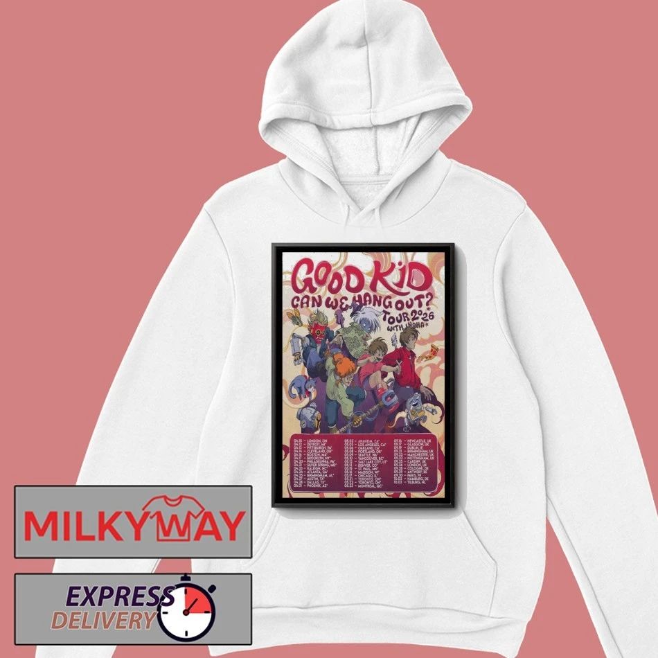 Poster Good Kids Can We Hang Out Tour 2026 shirt