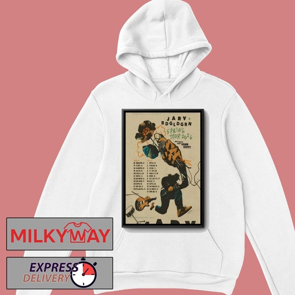 JARV With Red Gold Green Spring Tour 2026 Poster shirt