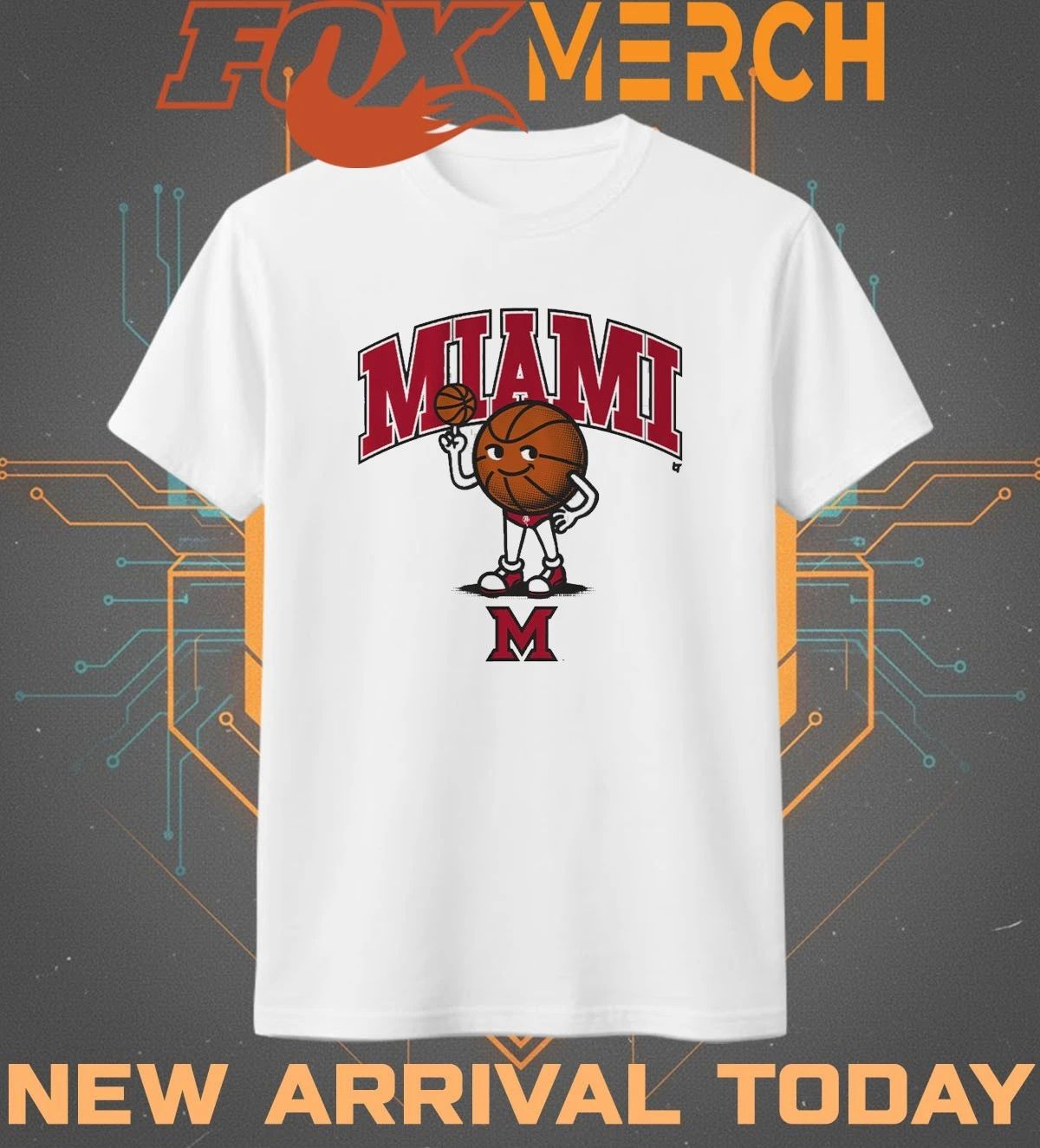 Miami OH RedHawks Swimsuit Basketball t-shirt