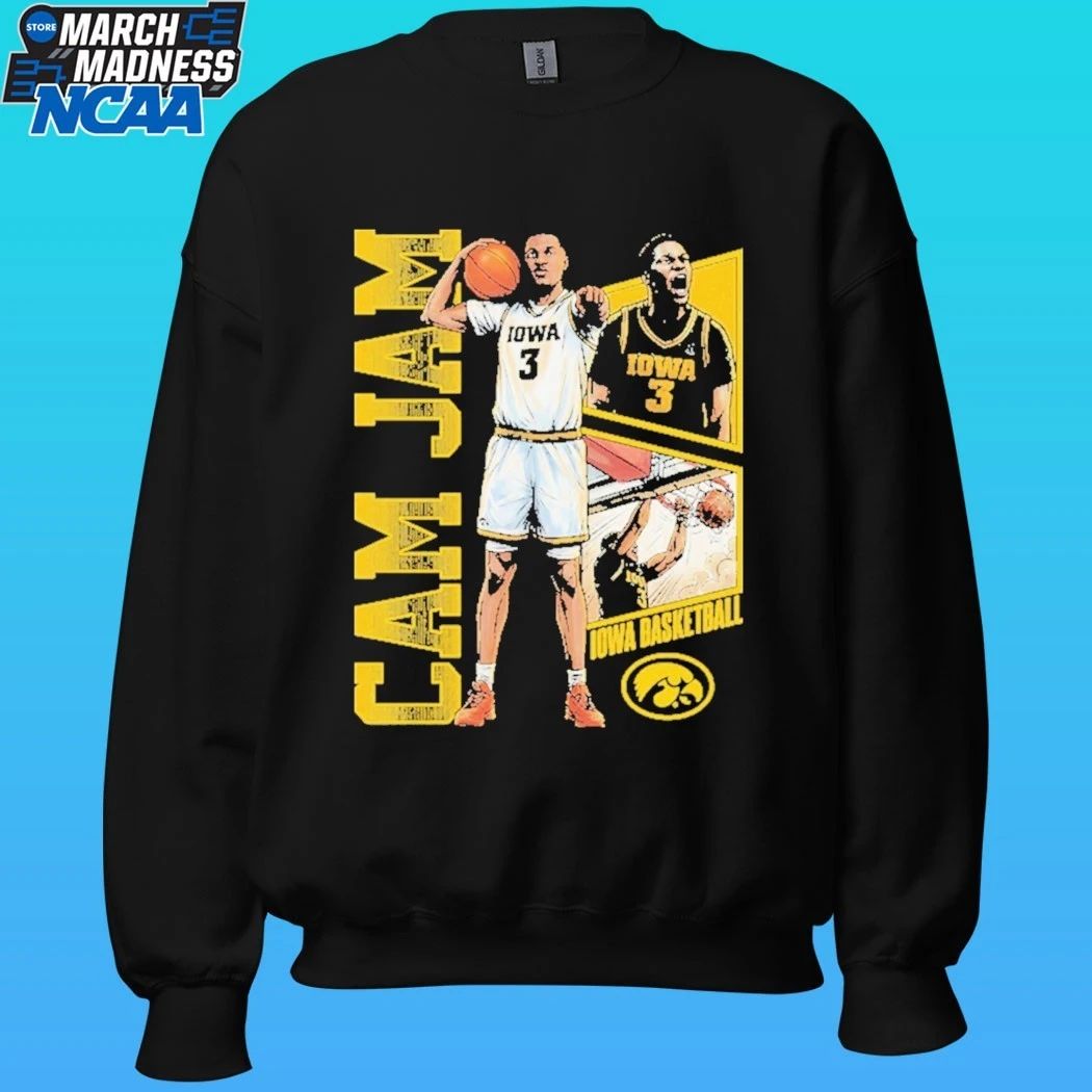 Iowa Hawkeyes Men’s Basketball Cam Jam 90s Retro Shirt