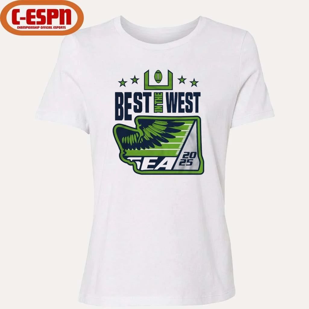 Best In the West 2025 Seattle Football T-Shirt