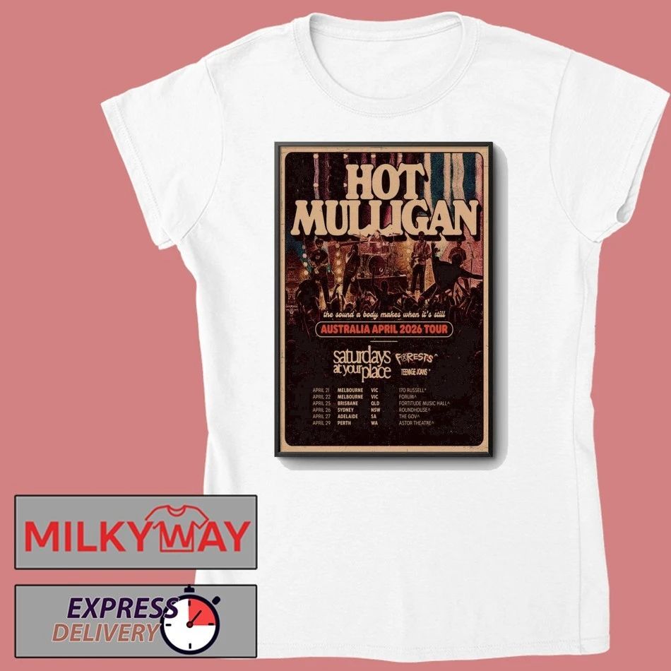 Mulligan Tour AUS April 2026 Poster shirt