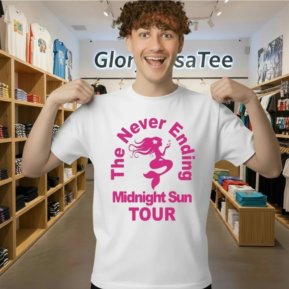 Zara Larsson White Midnight Sun Never Ending Tour 2026 Shirt