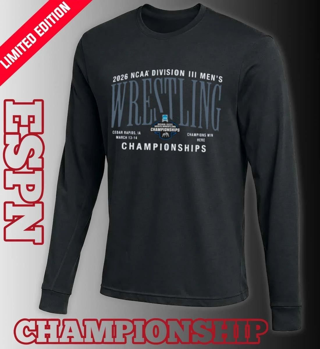 March 13-14 2026 NCAA DIII Wrestling Championships T-Shirt