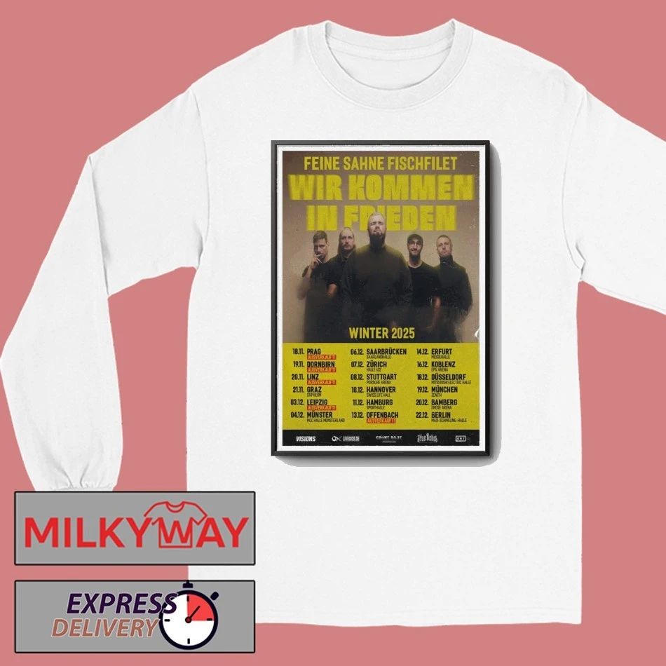 Feine Sahne Fischfilet Tour Winter 2025 Poster shirt