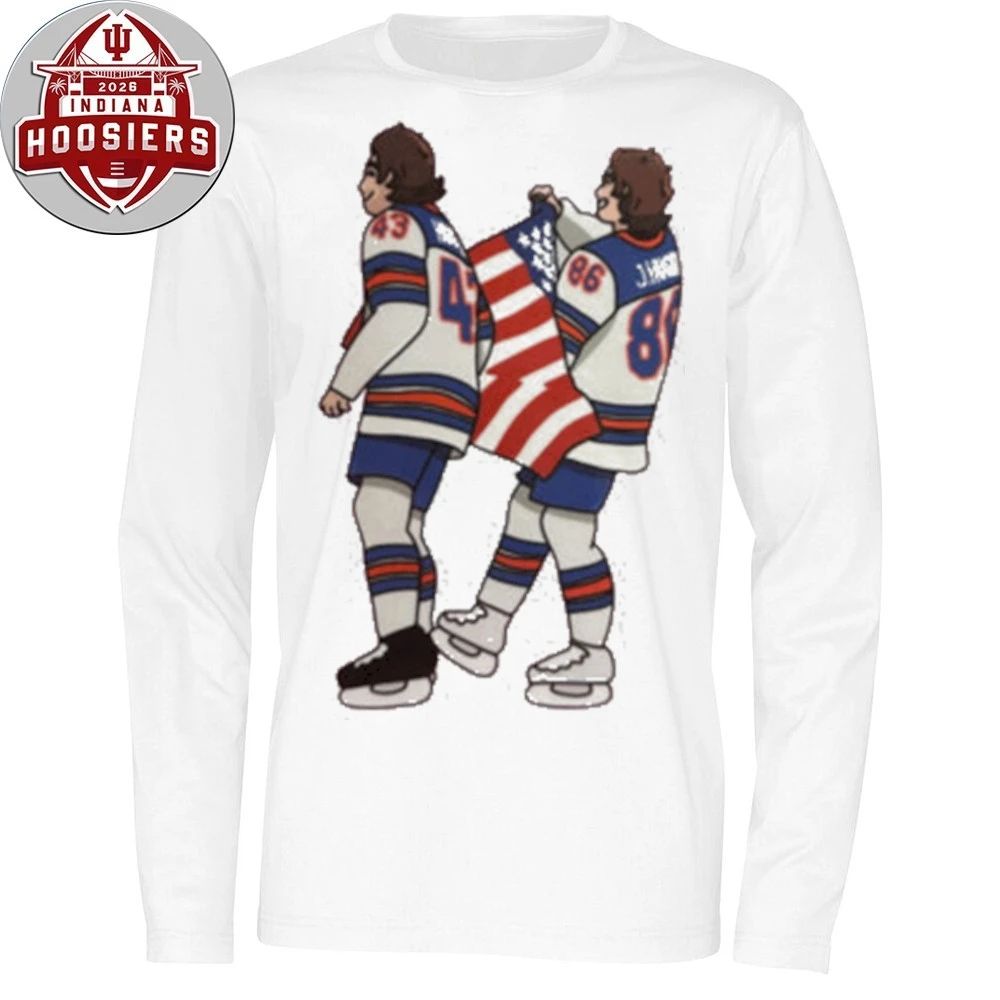 Jack and Quinn Hughes USA Flag T-Shirt