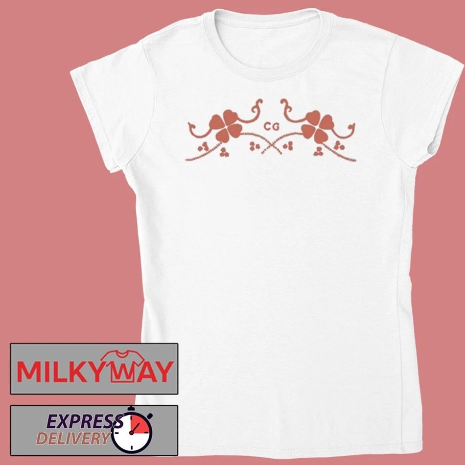 Conan Gray White With CG Red Clover Shirt
