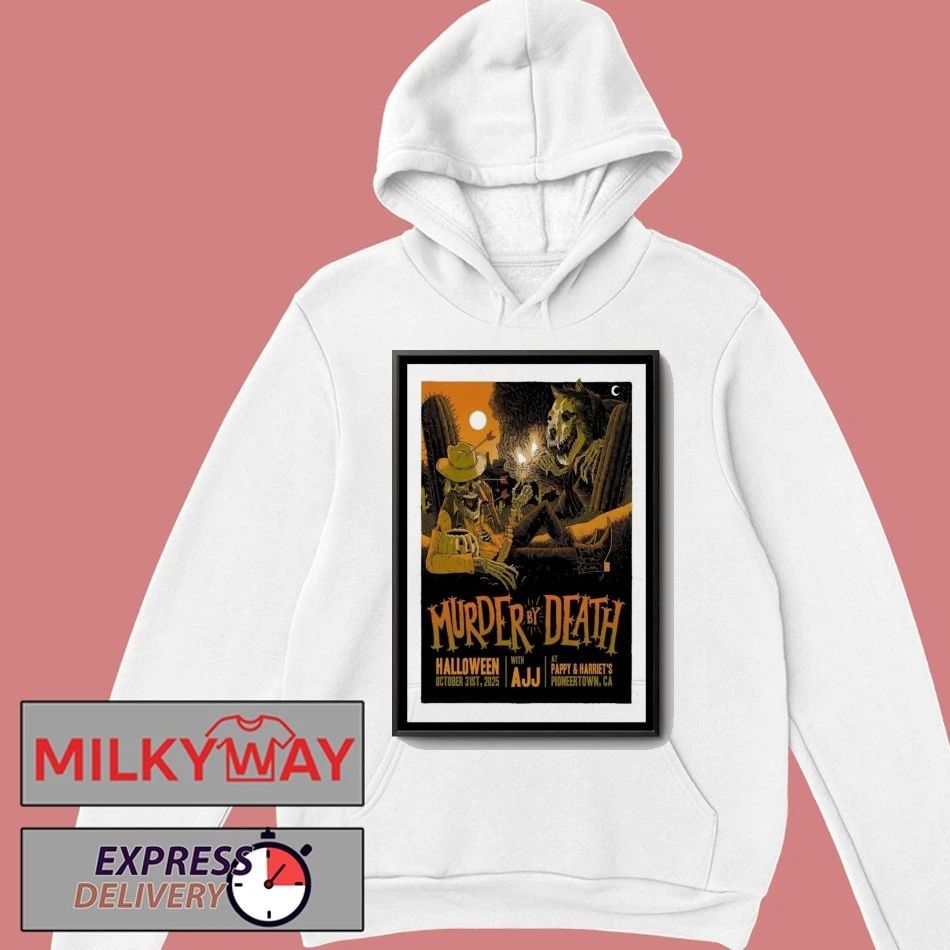 Murder By Death Oct 31 2025 Halloween Pioneertown Poster shirt