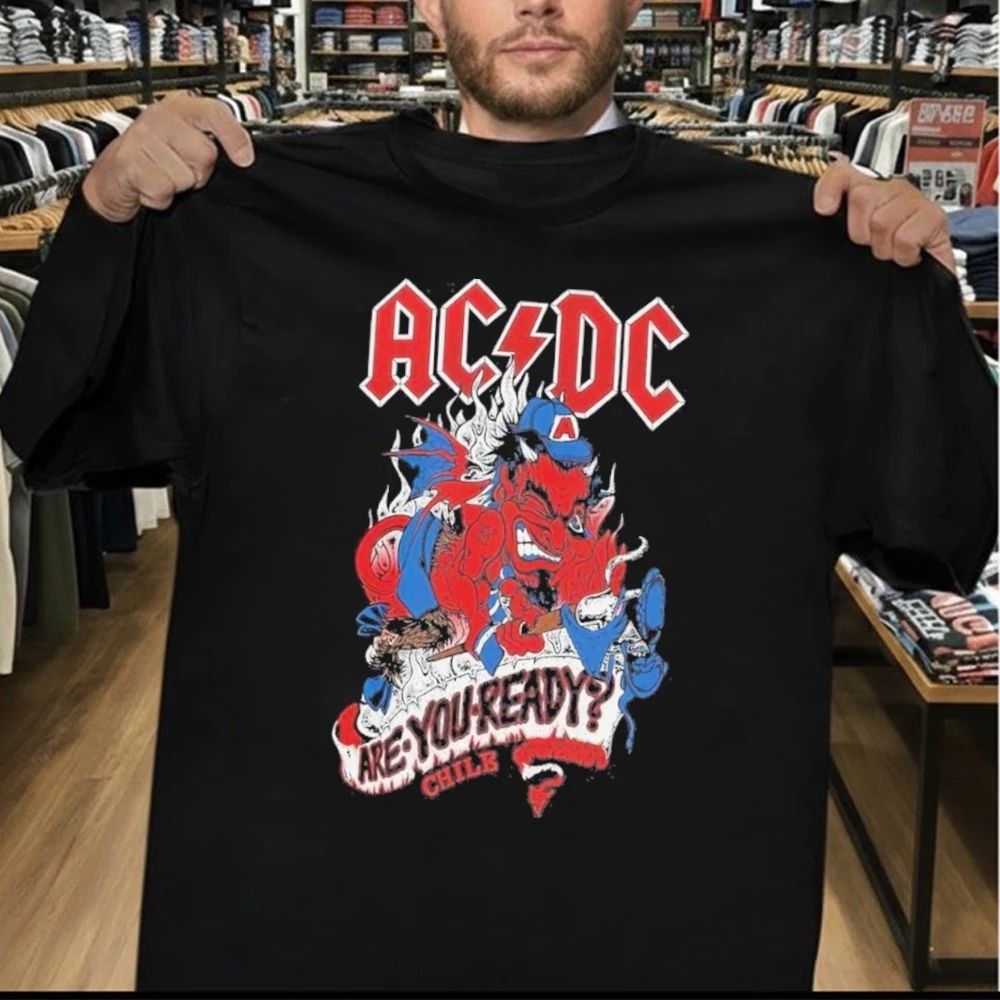 AC DC Chile PWR Up Tour 2026 At Parque Estadio Nacional In Santiago CL On March 11-15 2026 Are You Ready Chile Shirt