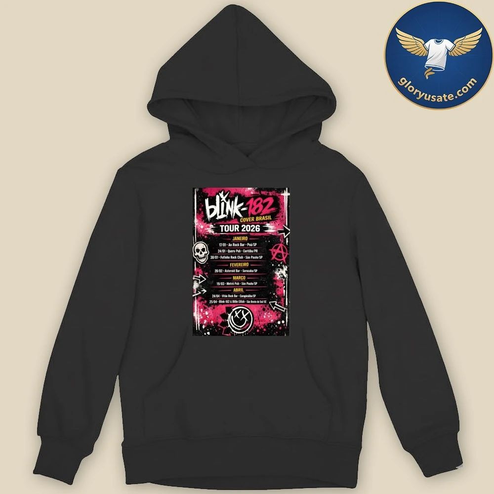 Blink-182 Cover Brasil Tour 2026 Poster Shirt