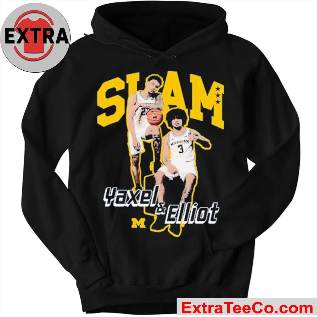 SLAM Yaxel Lendeborg & Elliot Cadeau Remix Heavy Michigan Shirt