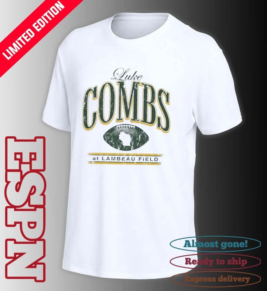 Luke Combs X Green Bay Packers Tour 2026 T-Shirt