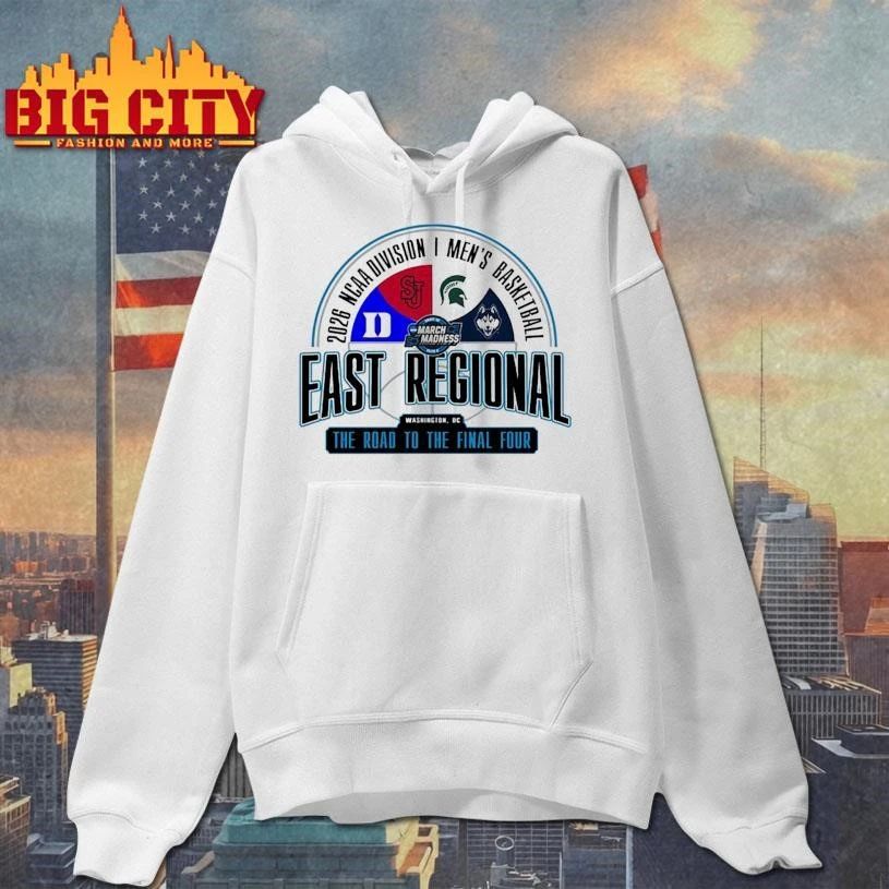 2026 NCAA Division I Men’s Basketball March Madness East Regional The Road To The Final Four Washington, DC College Shirt