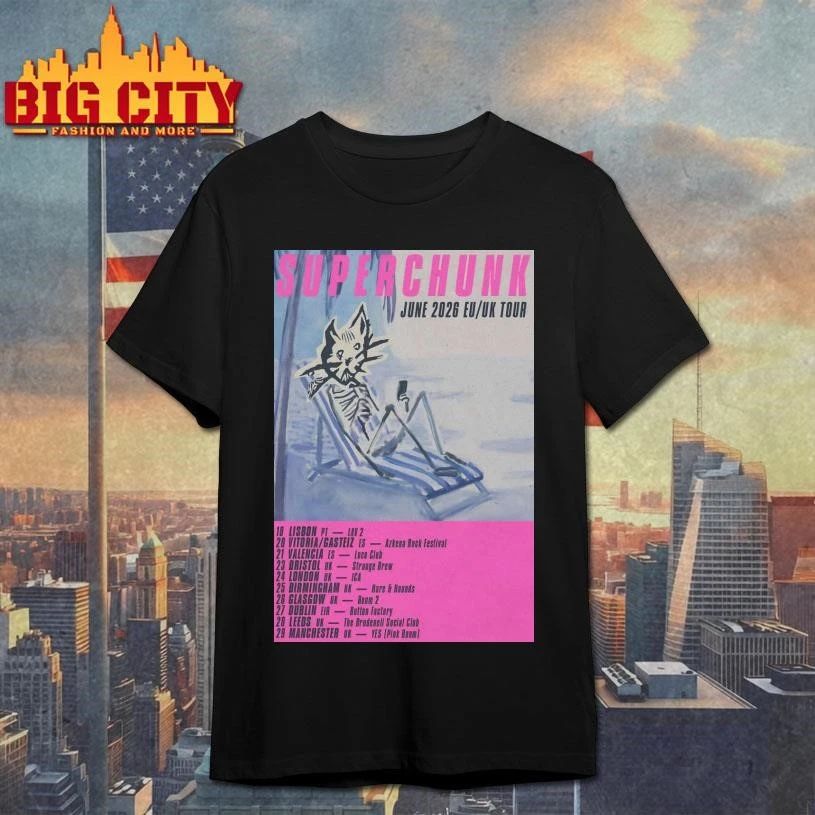 Superchunk EU-UK Tour June 2026 Poster Shirt