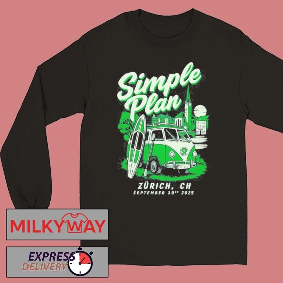 SIMPLE PLAN SEP 30 2025 ZURICH CH SHIRT