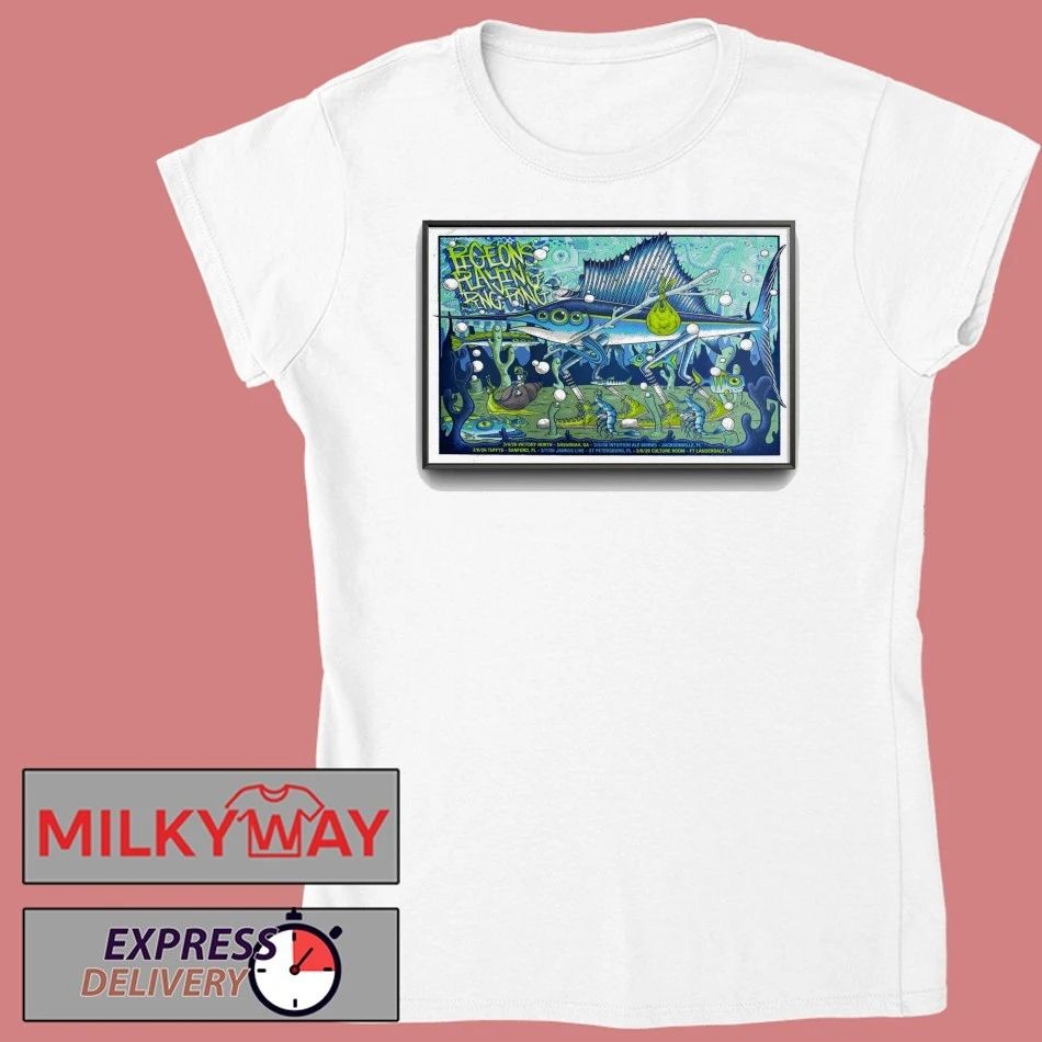 Pigeons Playing Ping Pong Florida March 2026 Tour Poster shirt