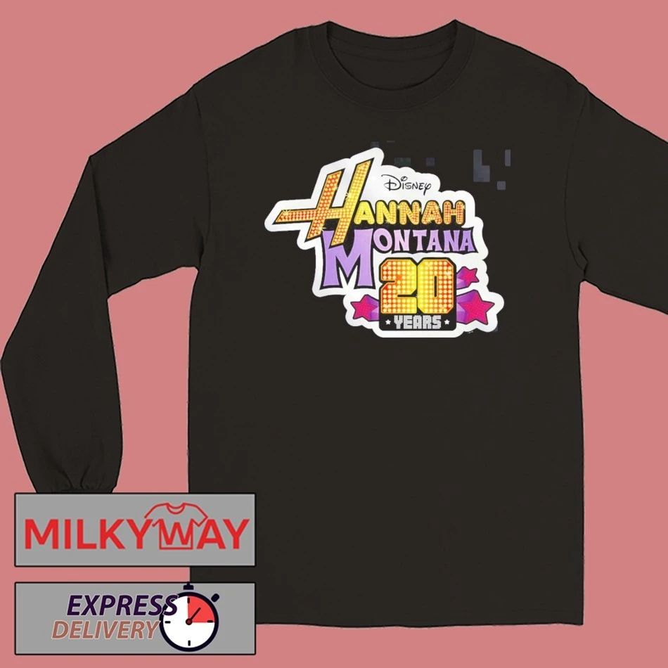 Hannah Montana 20 Years Anniversary Official Logo T-Shirt