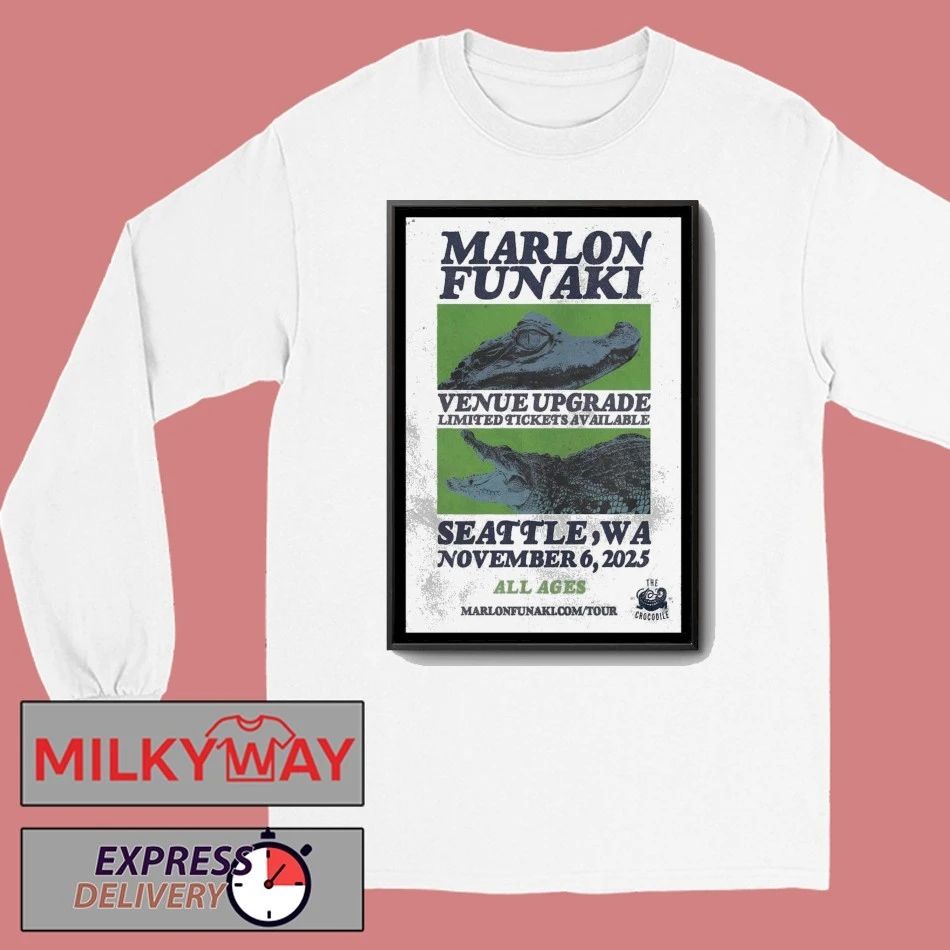 Marlon Funaki Nov 06 2025 Madame Lou’s in Seattle Tour Poster shirt