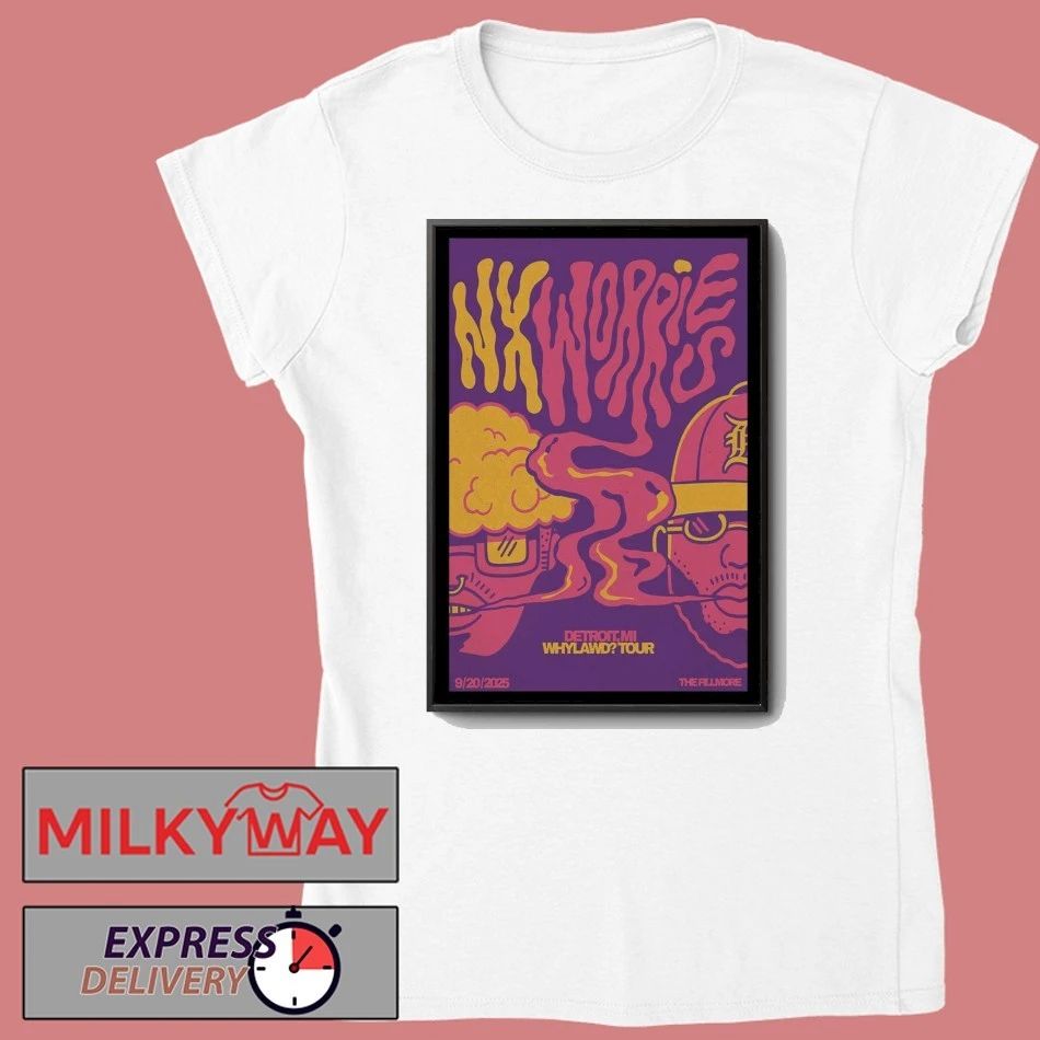 NxWorries Detroit, MI 2025 Poster shirt