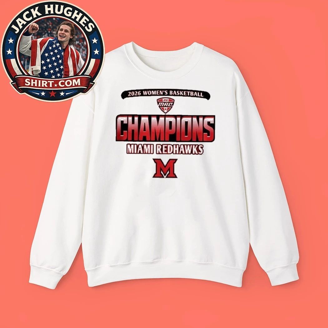 Miami RedHawks Women’s Basketball 2026 MAC Regular Season Champions Rally House Locker Room Logo T-Shirt