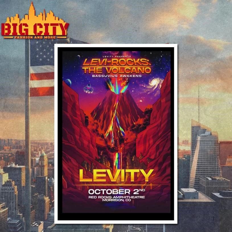 Levity Oct 2 2026 Red Rocks Amphitheatre In Morrison CO Poster Shirt