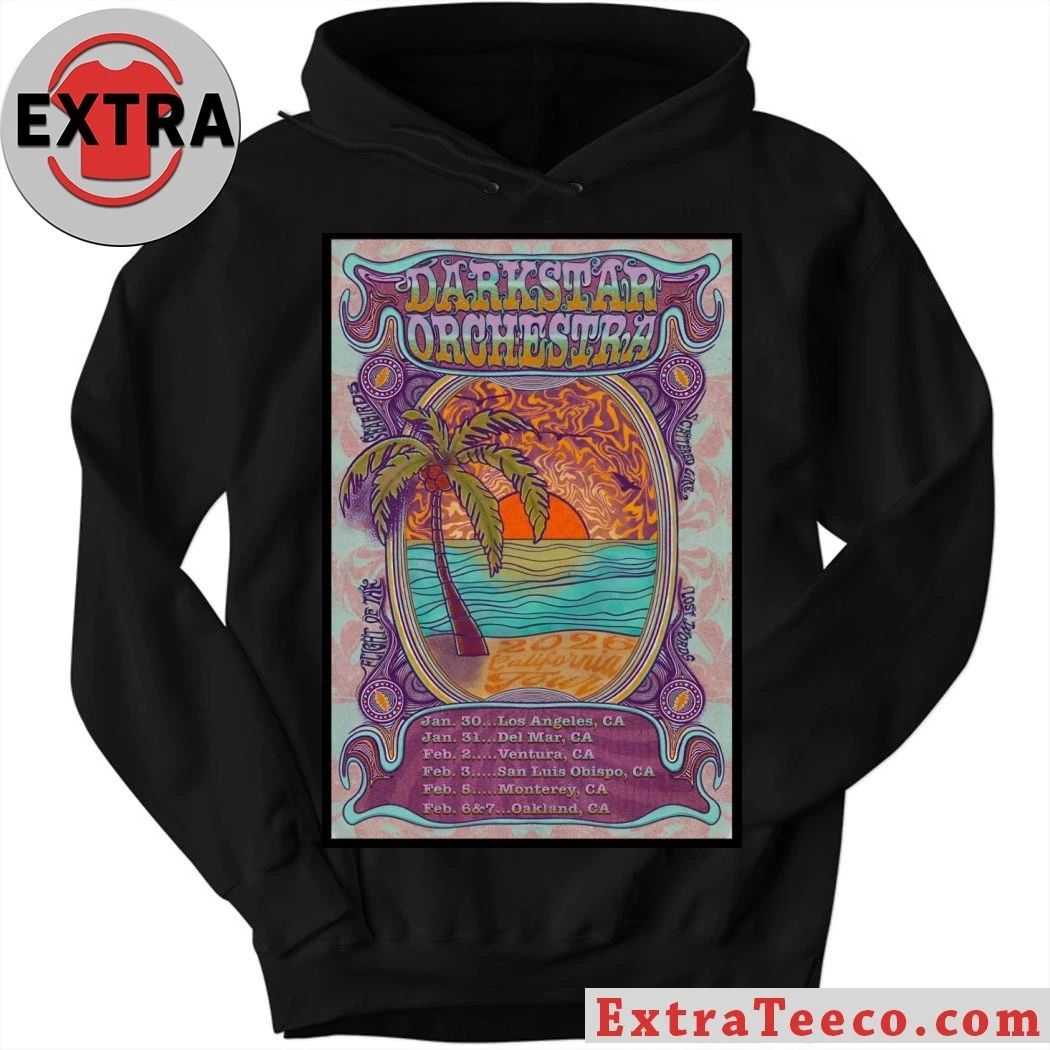 Dark Star Orchestra Tour 2026 California Poster T-Shirt