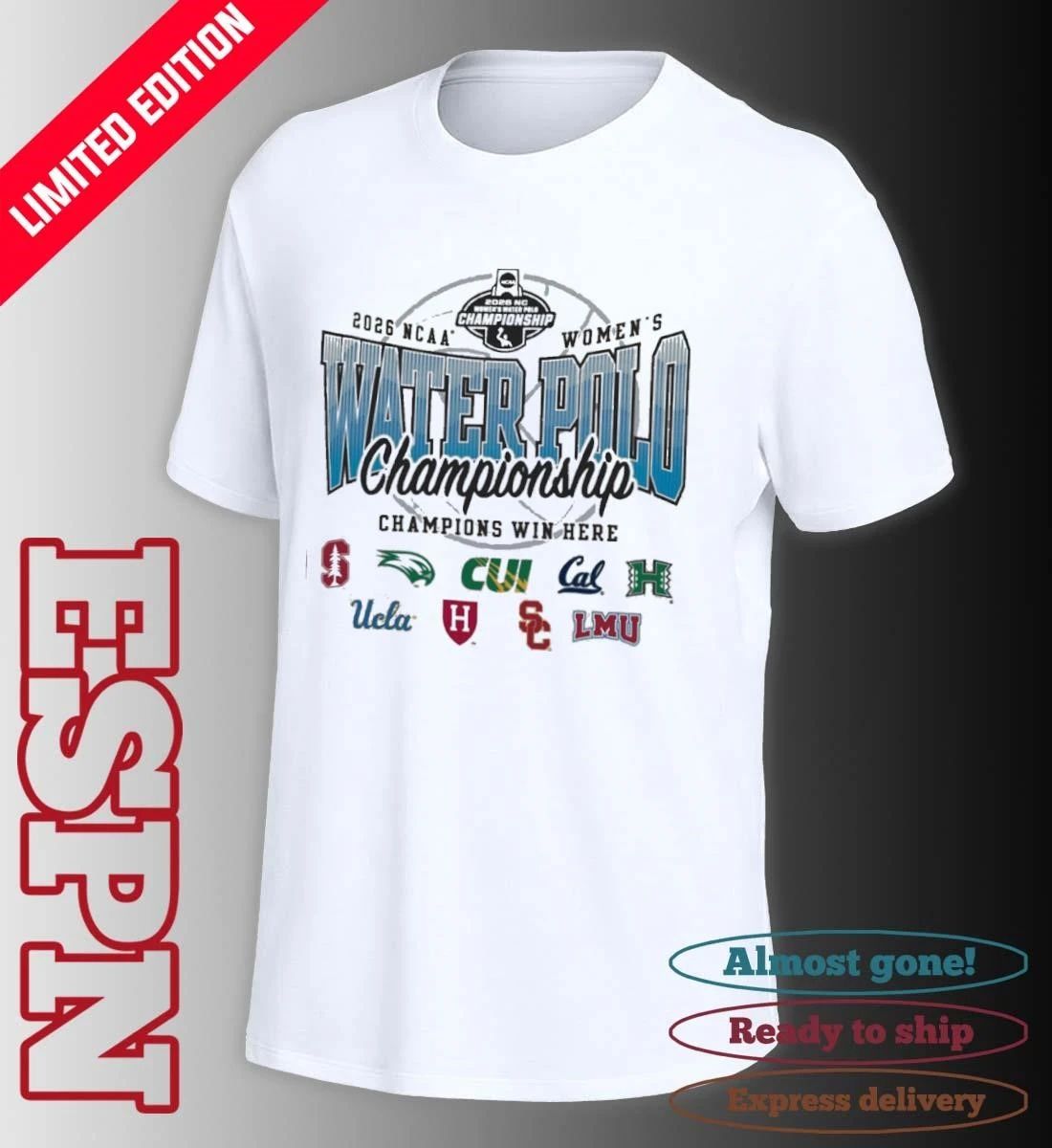 2026 NCAA Women’s Water Polo Championship 9 Teams T-Shirt