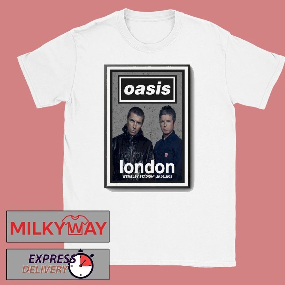 Oasis September 28, 2025 Wembley Stadium, London, UK Poster shirt