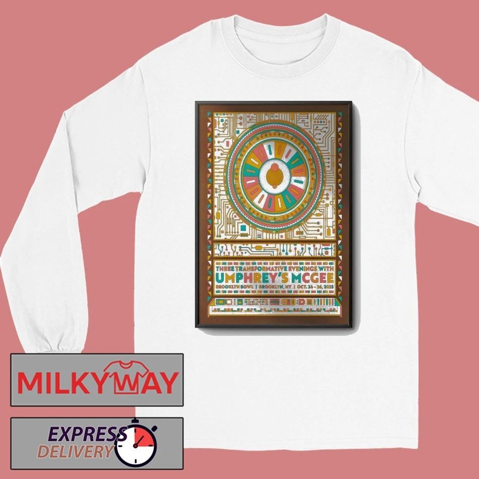 Umphrey’s McGee Oct 24-26 2025 In Brooklyn NY Poster shirt
