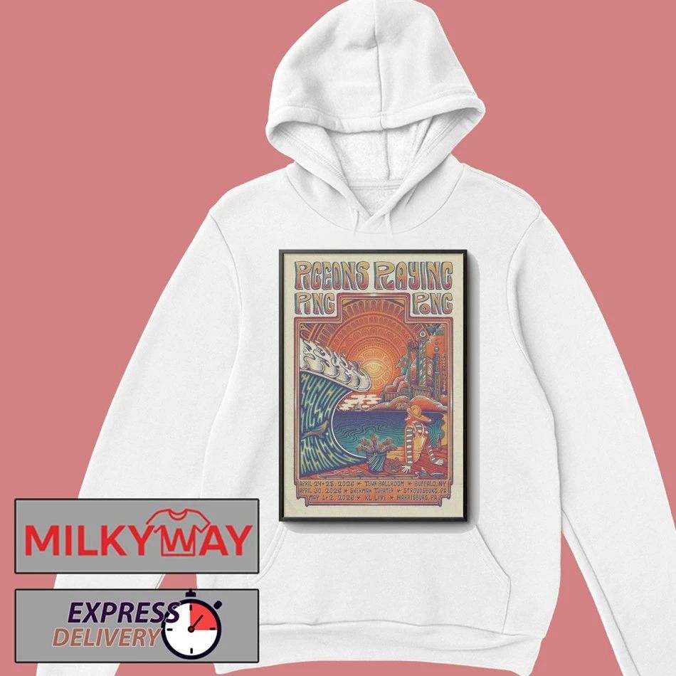 Pigeons Playing Ping Pong In Stroudsburg PA On Apr 30 2026 Poster shirt