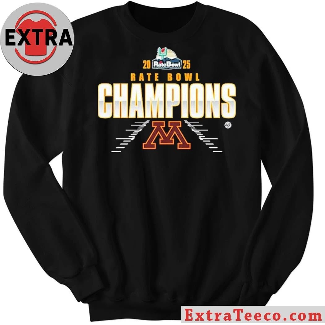 Minnesota Golden Gophers Rate Bowl Champions T-Shirt for the 2025 event