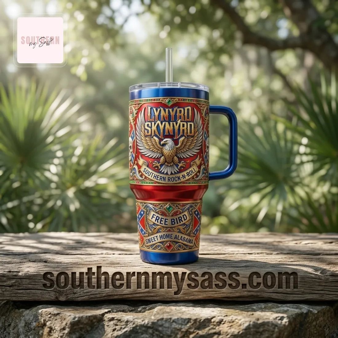 Lynyrd Skynyrd Collector’s Edition 40oz Insulated Tumbler With Handle