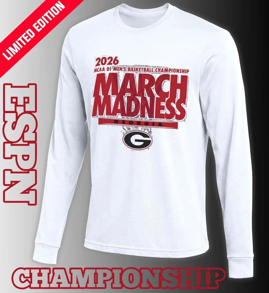 Georgia Men’s Basketball Single Team NCAA March Madness Shirt