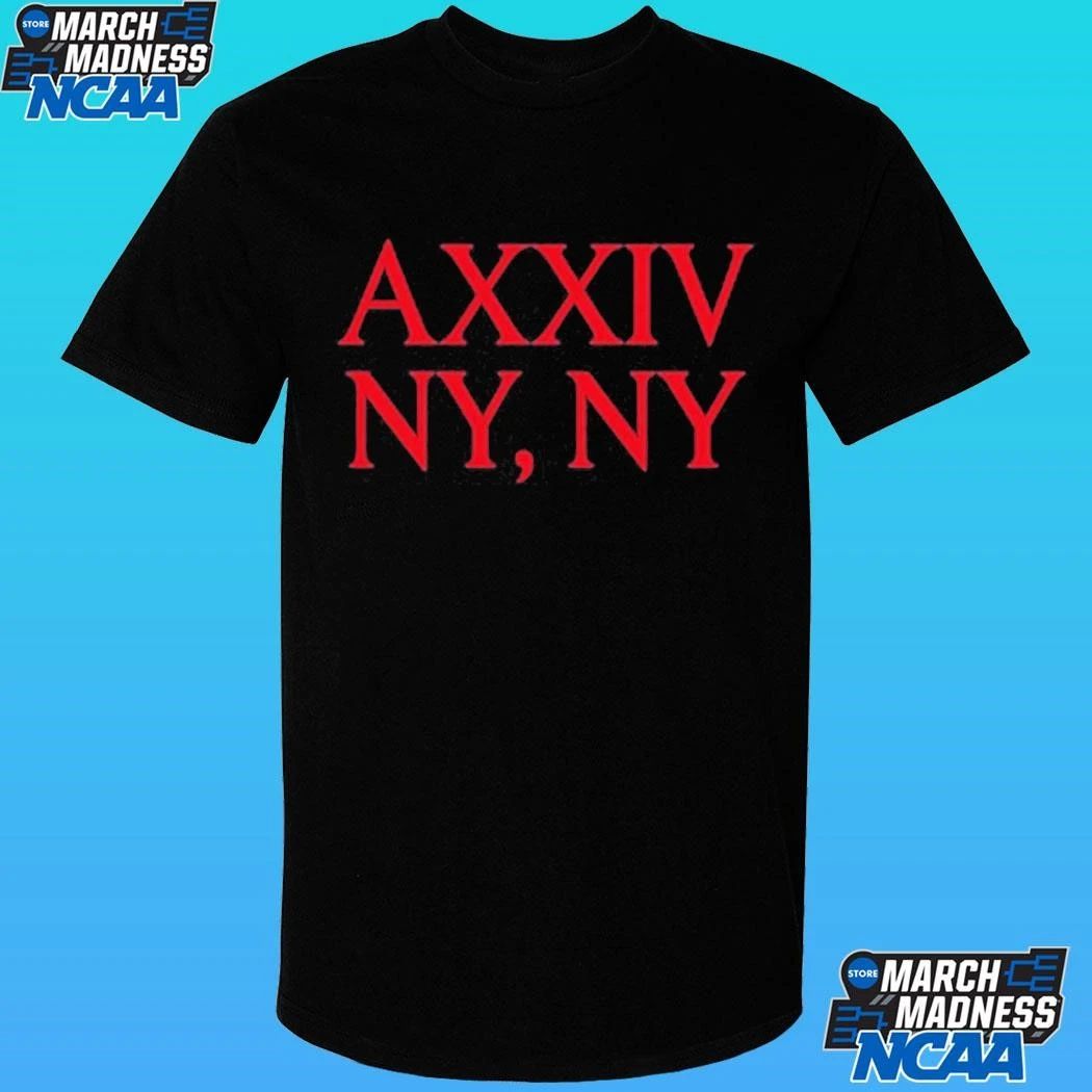 Roman Numerals Axxiv Ny Ny Shirt