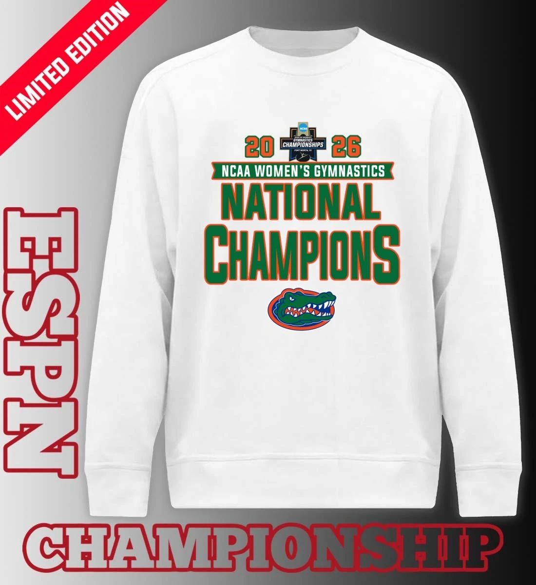 Florida Gators 2026 NCAA Women’s Gymnastics National Champions T-Shirt