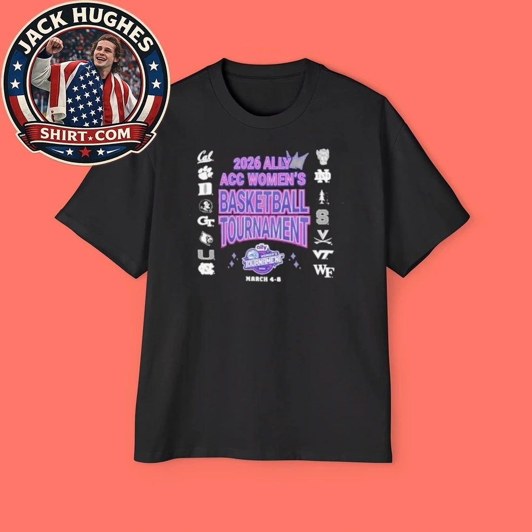 2026 Ally Acc Womens Basketball Tournament Team Logo Shirt