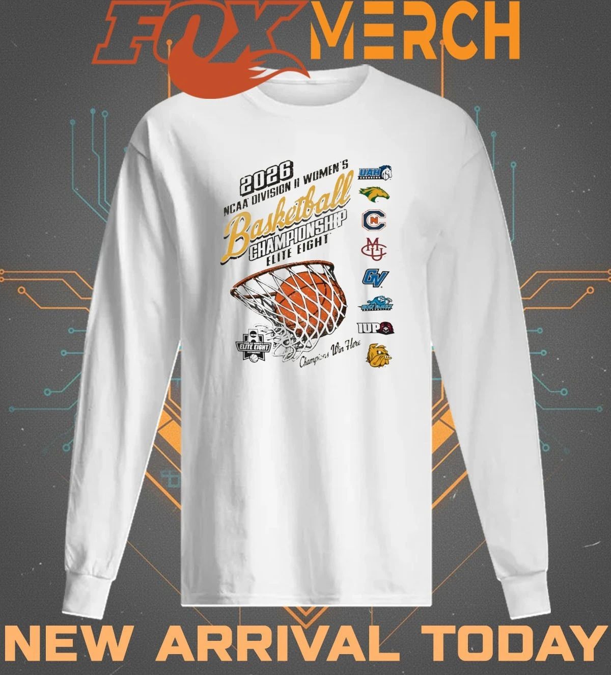 2026 NCAA Division II Women’s Basketball Champions Elite Eight t-shirt