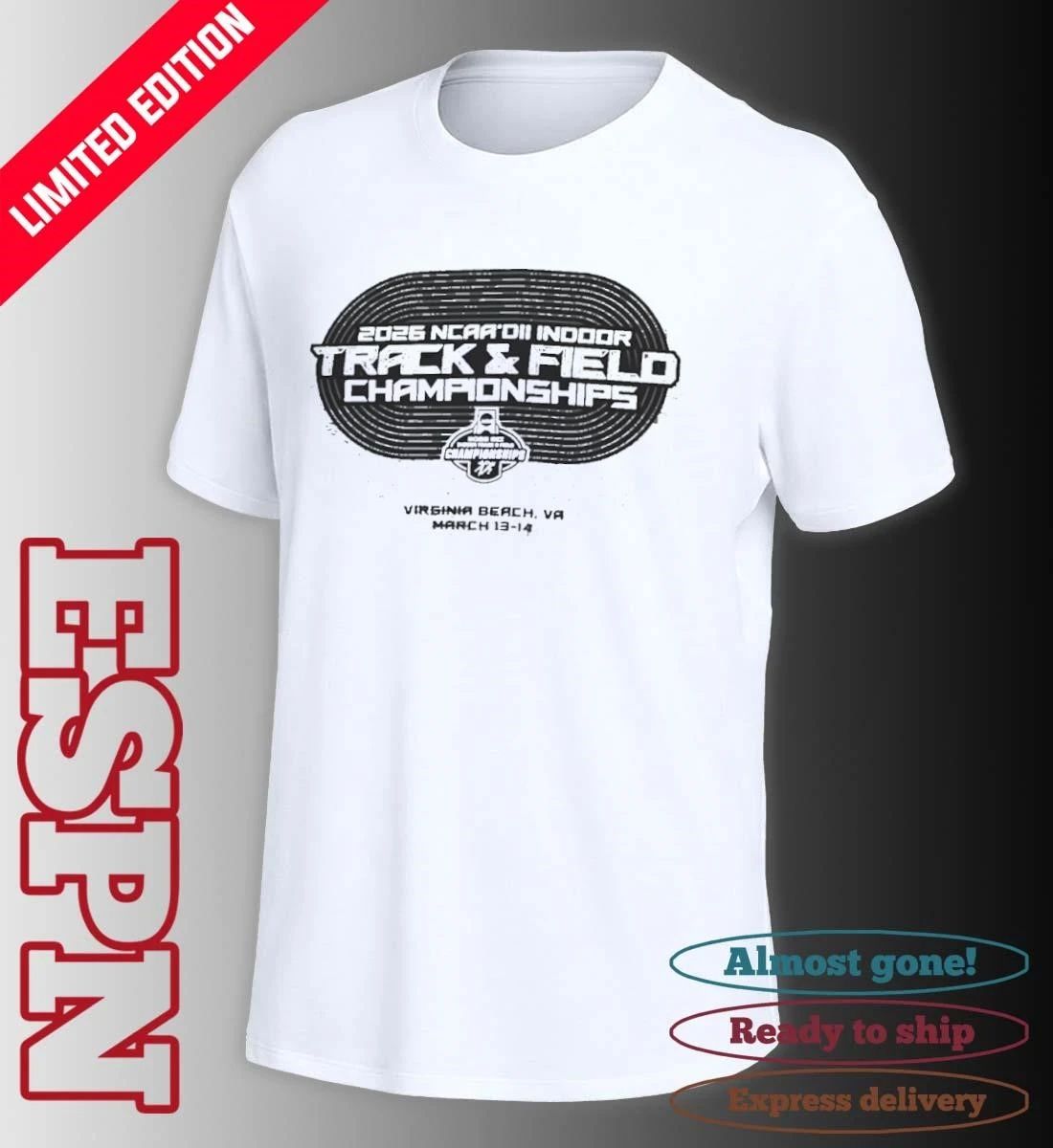 2026 NCAA DII Indoor Track & Field Championship – Virginia Beach, VA Shirt